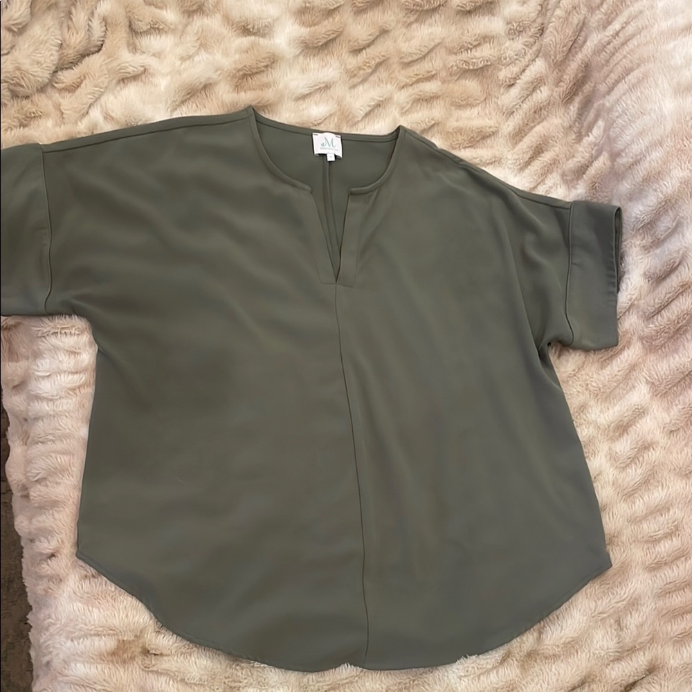 Olive Green Women's Top